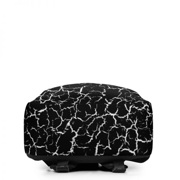 antony yorck rucksack craquelee schwarz logo weiss extra fach laptop notebook 15 zoll plus geheimfach wasserfest ansicht unterseite