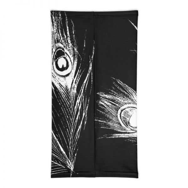 Tube scarf peacock feather in black and white 10 antony yorck multifunktionstuch schlauchtuch schlauchschal 0030