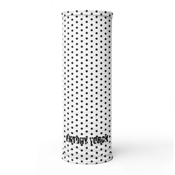 Tube scarf Polka white with black dots 1 antony yorck multifunktionstuch schlauchtuch schlauchschal 0168