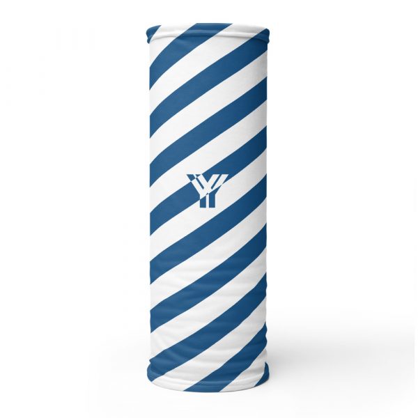 Multifunctional cloth white and blue diagonally striped 2 antony yorck multifunktionstuch blau weiss gestreift schlauchschal0014