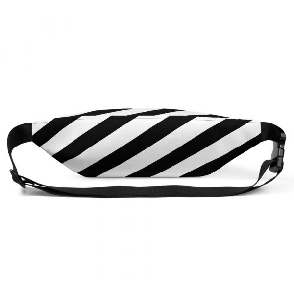 Fanny pack-black-white-striped-antony-yorck-back
