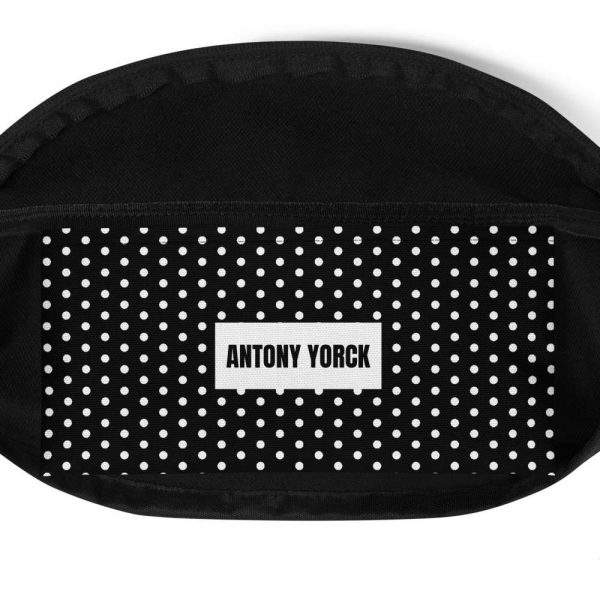 Fanny pack-black-polka-dots-white-antony-yorck-inside