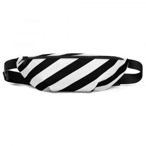 Fanny pack-black-white-striped-antony-yorck-front
