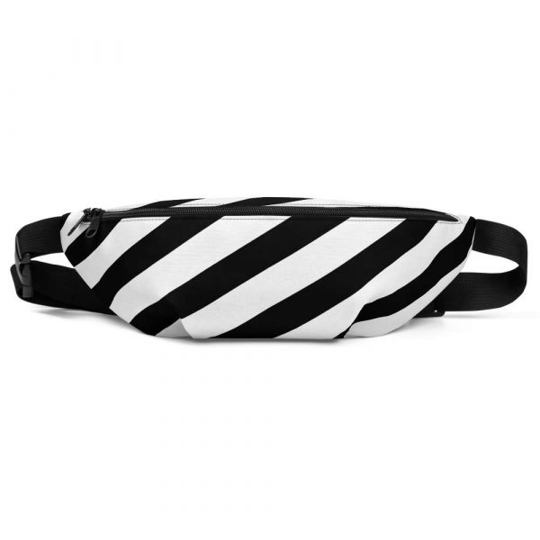 Fanny pack-black-white-striped-antony-yorck-front