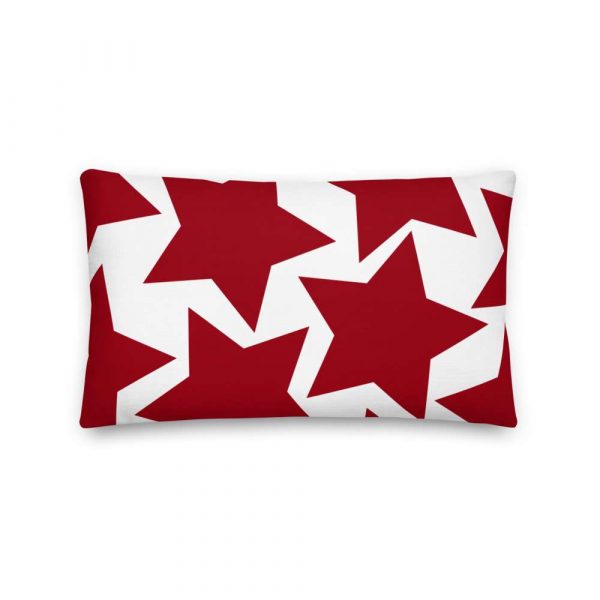 Weihnachten Designer Sofakissen weiß Sterne rot 3 mockup 1bb6b2d5