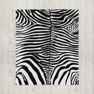 Animal Print Designer Sofadecke Zebra