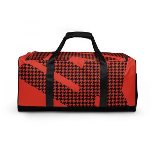 sports bag training bag houndstooth logo red