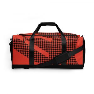 sports bag training bag houndstooth logo red front