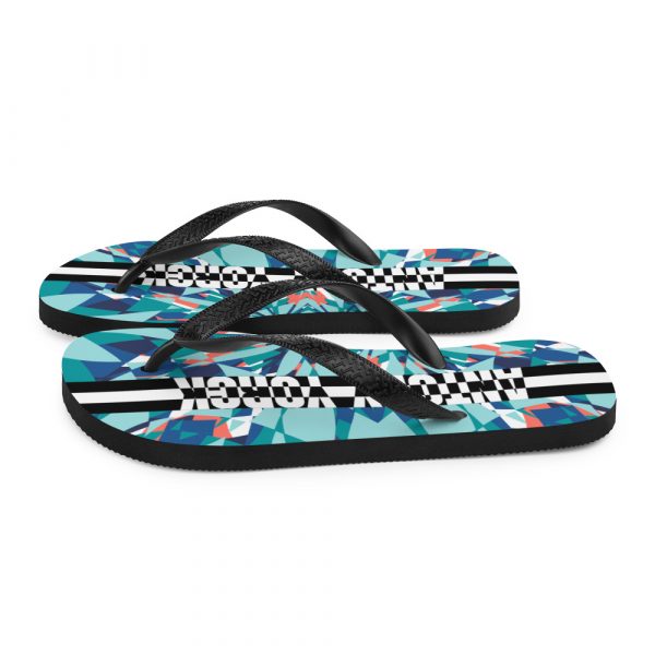 Designer t-bar Sandals Under the Sea 6 sublimation flip flops white left 60bf5765c320c