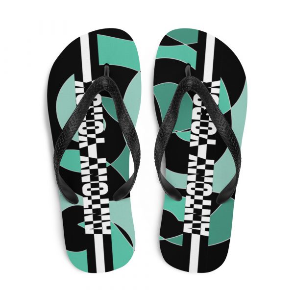 Designer t-bar Sandals Ocean 1 sublimation flip flops white top 60bf560dea824