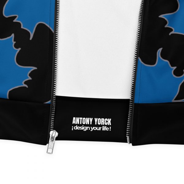 Damen Sweatjacke im Blouson Style Maple Leaf Sky Diver Blue Schwarz 8 all over print unisex bomber jacket white product details 632ab01167632