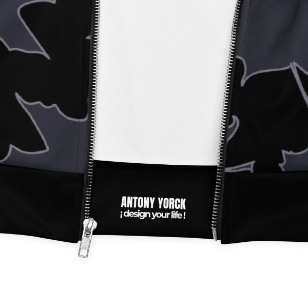 Damen Sweatjacke im Blouson Style Maple Leaf Grau Schwarz 5 all over print unisex bomber jacket white product details 632af8676f09f