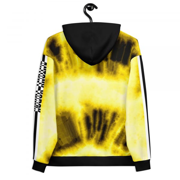Batik Tie-Dye Style Ladies Designer Hoodie Yellow 3 all over print unisex hoodie white back 6334216e5a77b
