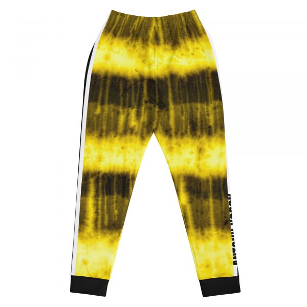 Batik Tie-Dye Style Ladies Designer Sweatpants Yellow 1 all over print womens joggers white back 63342460cf25a