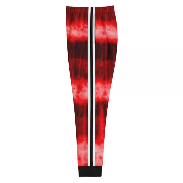 Batik Tie-Dye Style Ladies Designer Sweatpants Red 4 all over print womens joggers white left 633425d6554af