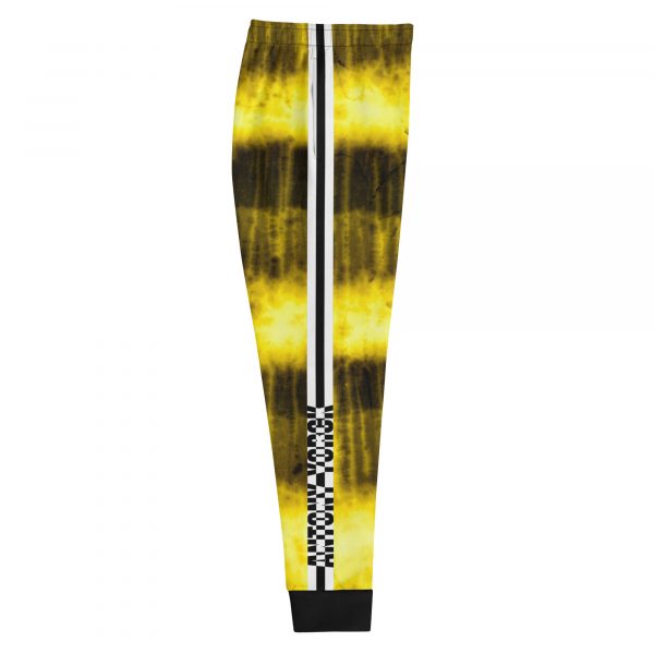 Batik Tie-Dye Style Ladies Designer Sweatpants Yellow 5 all over print womens joggers white right 63342460cf08f