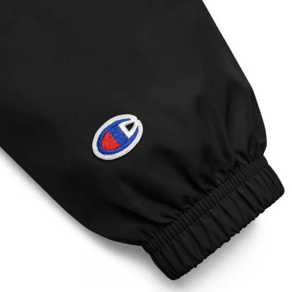 Ladies Rain Jacket Wind and Rainproof Black 7 embroidered champion packable jacket black product details 616ec5adac61b