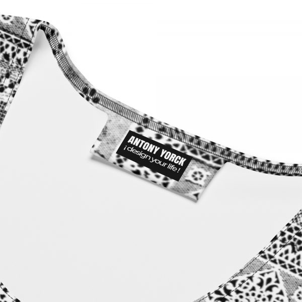 Designer Damen Kleid Patchwork Lace Blanket Spitzendecke 9 all over print dress white product details 628761b3d3b10