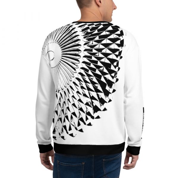 Men's Sweatshirt Capital White Black 7 all over print unisex sweatshirt white back 6324b89498cc4
