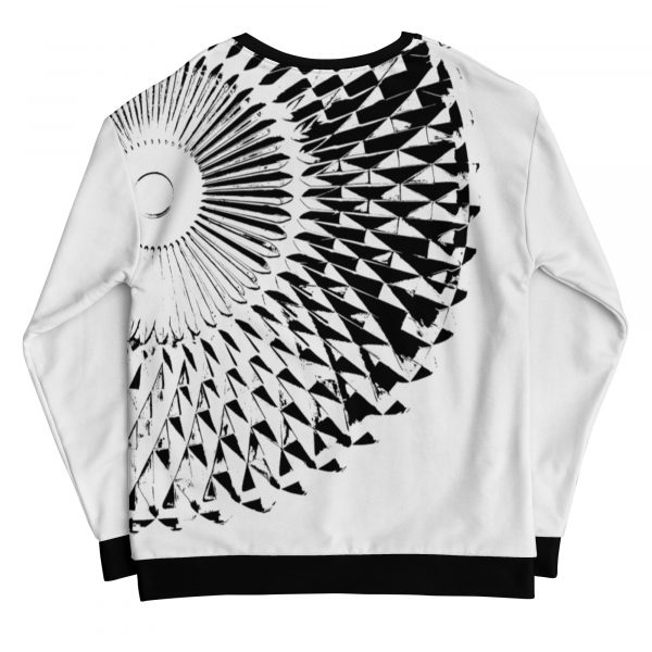 Herren Sweatshirt Capital weiß schwarz 1 all over print unisex sweatshirt white back 6324b92bc4003