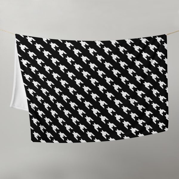 Designer Sofadecke Hahnentritt 3 throw blanket 50x60 front 6322f0f3c9bcd
