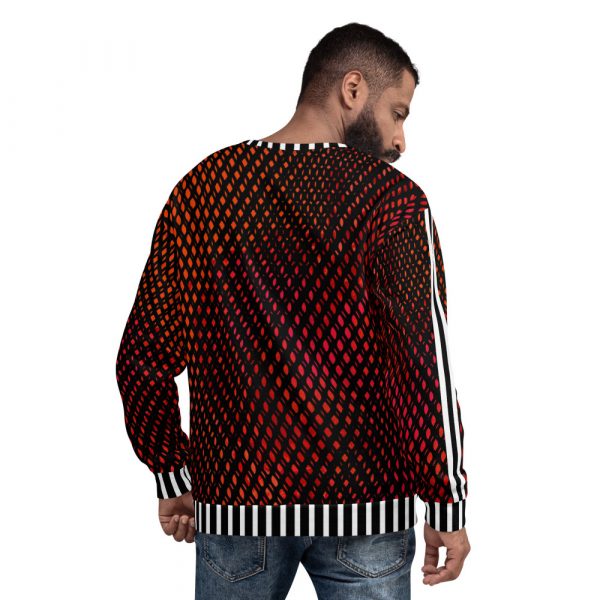 Designer men's sweatshirt Dragon Fire Ahtleisure Style 1 all over print unisex sweatshirt white back 63bd46f36f780