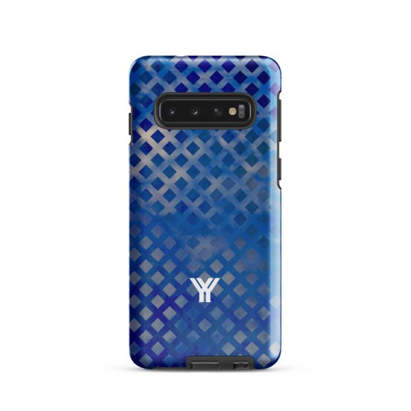 Designer Hardcase Samsung® and Samsung Galaxy® Handyhülle mesh style double blue 1 tough case for samsung glossy samsung galaxy s10 front 652554a027da1