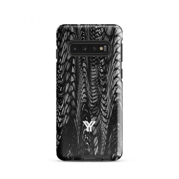 Designer Hardcase Samsung® und Samsung Galaxy® Handyhülle mesh style black & white 1 tough case for samsung glossy samsung galaxy s10 front 652581793eb6e