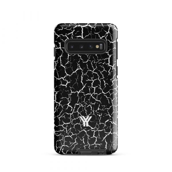 Designer Hardcase Samsung® und Samsung Galaxy® Handyhülle Craquelee schwarz weiß 1 tough case for samsung glossy samsung galaxy s10 front 652e3e622543b