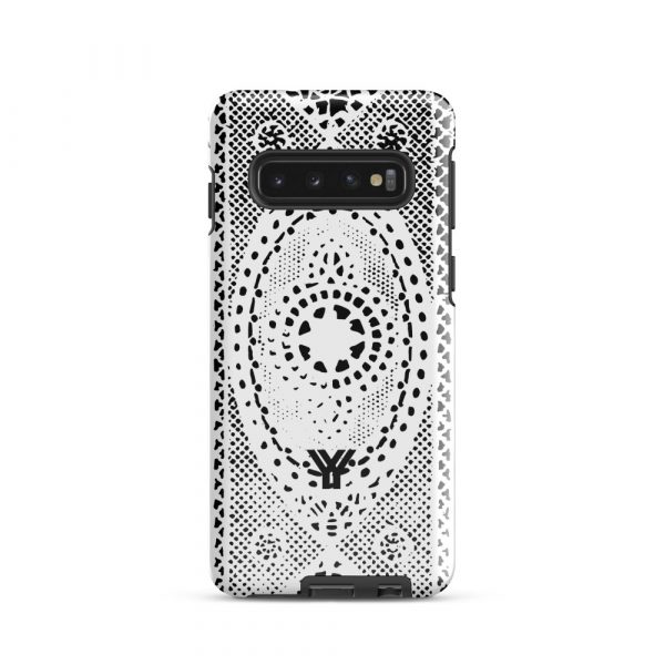 Designer Hardcase Samsung® und Samsung Galaxy® Handyhülle Folk Print weiß 1 tough case for samsung glossy samsung galaxy s10 front 652e4f69626bb