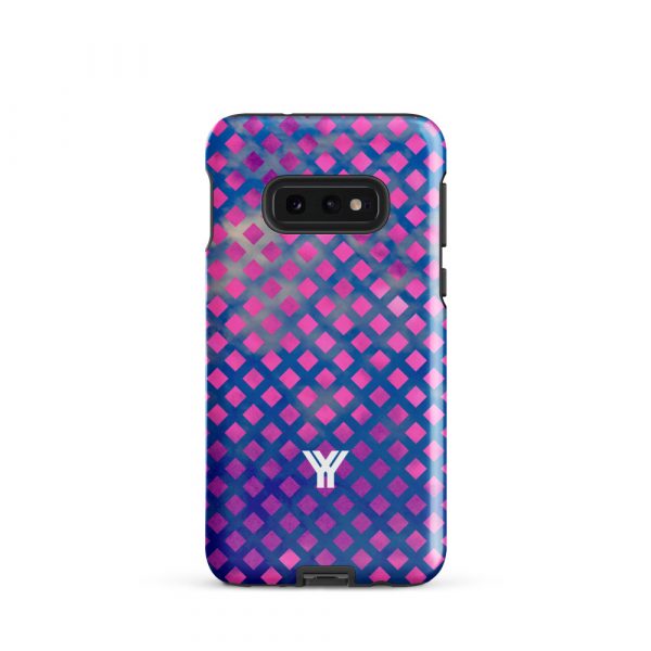 Designer Hardcase Samsung® und Samsung Galaxy® Handyhülle mesh style blue pink 4 tough case for samsung glossy samsung galaxy s10e front 652551cf8b630