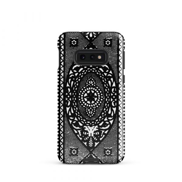 Designer Hardcase Samsung® und Samsung Galaxy® Handyhülle Folk Print schwarz 4 tough case for samsung glossy samsung galaxy s10e front 652588b4a8ca6