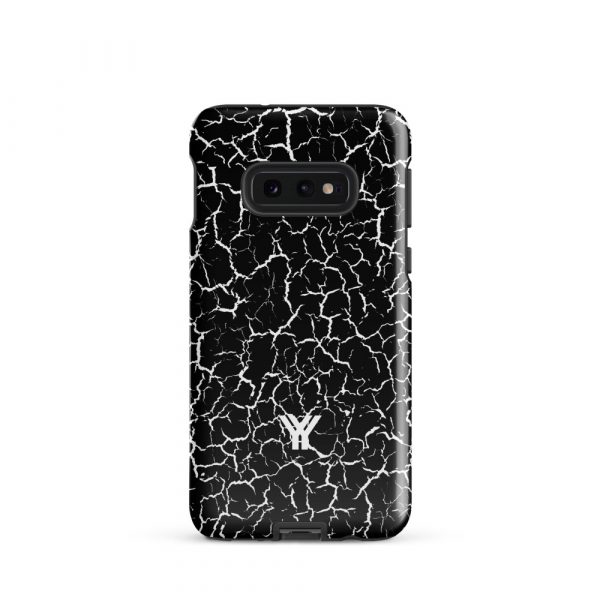 Designer Hardcase Samsung® und Samsung Galaxy® Handyhülle Craquelee schwarz weiß 4 tough case for samsung glossy samsung galaxy s10e front 652e3e6225597