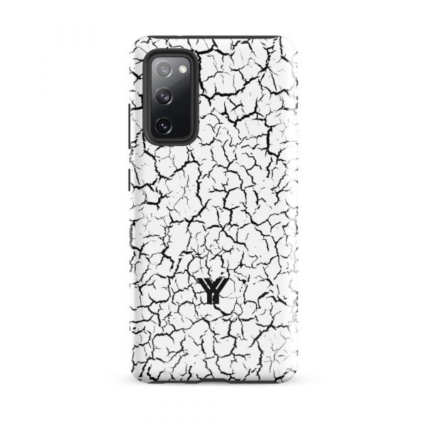 Designer Hardcase Samsung® und Samsung Galaxy® Handyhülle Craquelee weiß schwarz 8 tough case for samsung glossy samsung galaxy s20 fe front 652531285d8f6