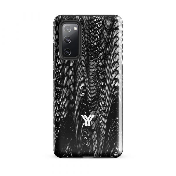 Designer Hardcase Samsung® und Samsung Galaxy® Handyhülle mesh style black & white 8 tough case for samsung glossy samsung galaxy s20 fe front 652581793f041