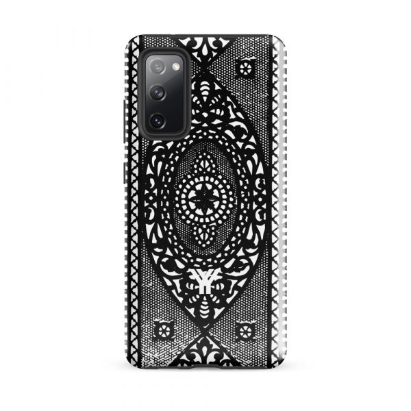 Designer Hardcase Samsung® und Samsung Galaxy® Handyhülle Folk Print schwarz 8 tough case for samsung glossy samsung galaxy s20 fe front 652588b4a8f13