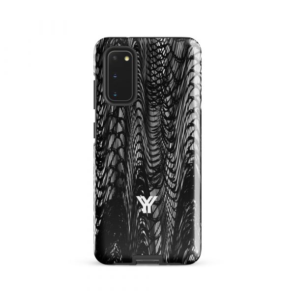 Designer Hardcase Samsung® und Samsung Galaxy® Handyhülle mesh style black & white 6 tough case for samsung glossy samsung galaxy s20 front 652581793ef04