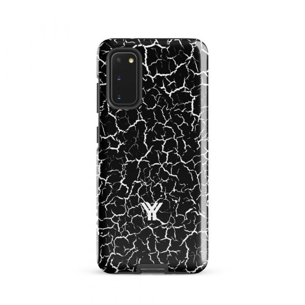 Designer Hardcase Samsung® und Samsung Galaxy® Handyhülle Craquelee schwarz weiß 6 tough case for samsung glossy samsung galaxy s20 front 652e3e62256af