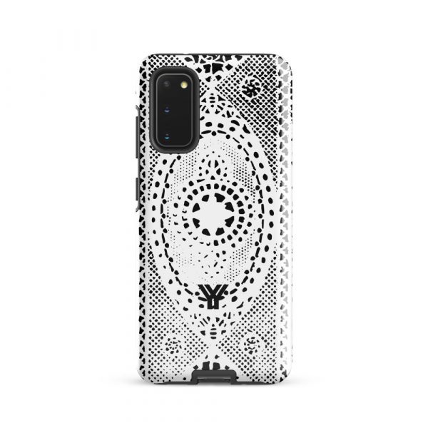 Designer Hardcase Samsung® und Samsung Galaxy® Handyhülle Folk Print weiß 6 tough case for samsung glossy samsung galaxy s20 front 652e4f6962a10