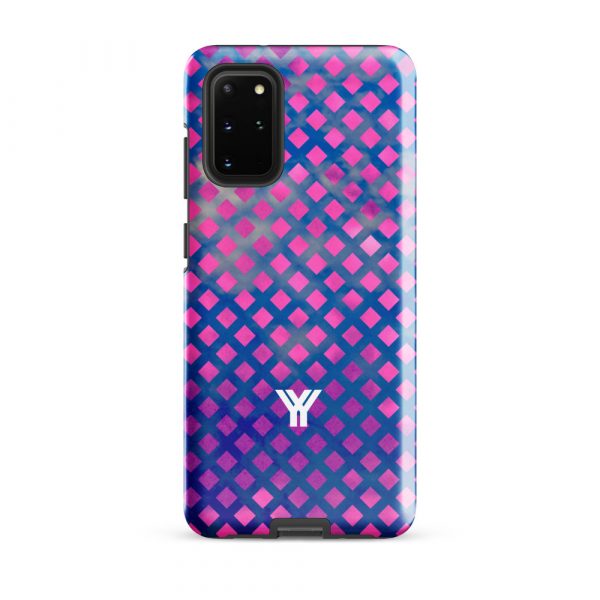 Designer Hardcase Samsung® und Samsung Galaxy® Handyhülle mesh style blue pink 10 tough case for samsung glossy samsung galaxy s20 plus front 652551cf8b8b9