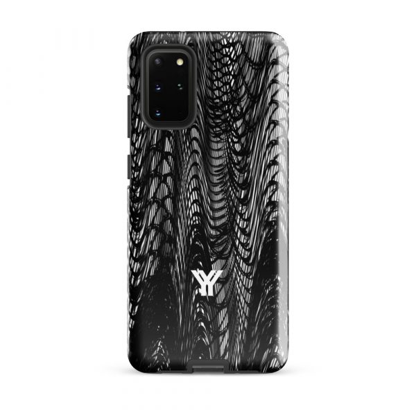 Designer Hardcase Samsung® und Samsung Galaxy® Handyhülle mesh style black & white 10 tough case for samsung glossy samsung galaxy s20 plus front 652581793f1d0