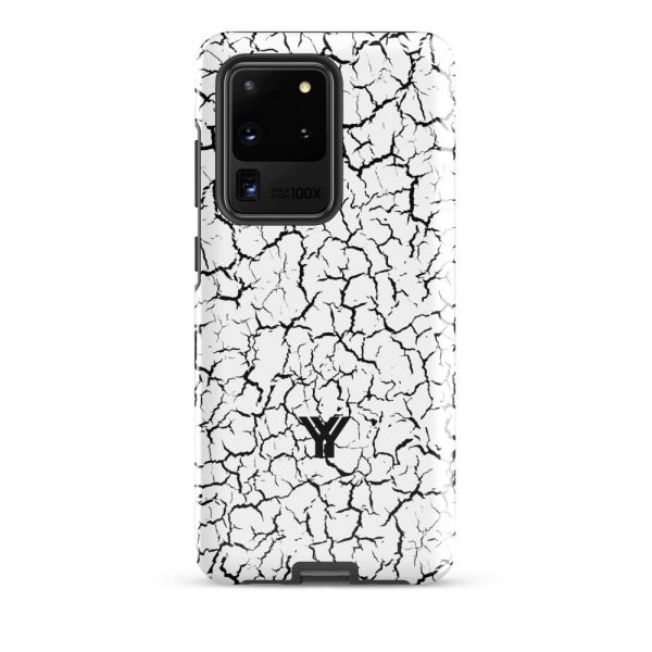 Designer Hardcase Samsung® und Samsung Galaxy® Handyhülle Craquelee weiß schwarz 12 tough case for samsung glossy samsung galaxy s20 ultra front 652531285da57