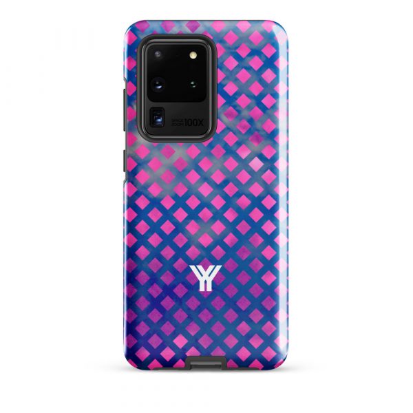 Designer Hardcase Samsung® und Samsung Galaxy® Handyhülle mesh style blue pink 12 tough case for samsung glossy samsung galaxy s20 ultra front 652551cf8b981