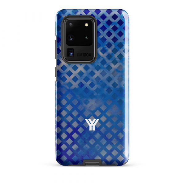 Designer Hardcase Samsung® und Samsung Galaxy® Handyhülle mesh style double blue 12 tough case for samsung glossy samsung galaxy s20 ultra front 652554a0281f6