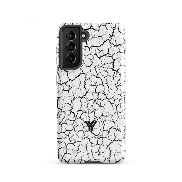 Designer Hardcase Samsung® und Samsung Galaxy® Handyhülle Craquelee weiß schwarz 14 tough case for samsung glossy samsung galaxy s21 front 652531285db14
