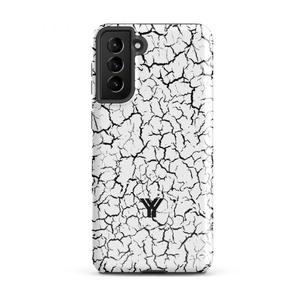 Designer Hardcase Samsung® und Samsung Galaxy® Handyhülle Craquelee weiß schwarz 18 tough case for samsung glossy samsung galaxy s21 plus front 652531285dd25