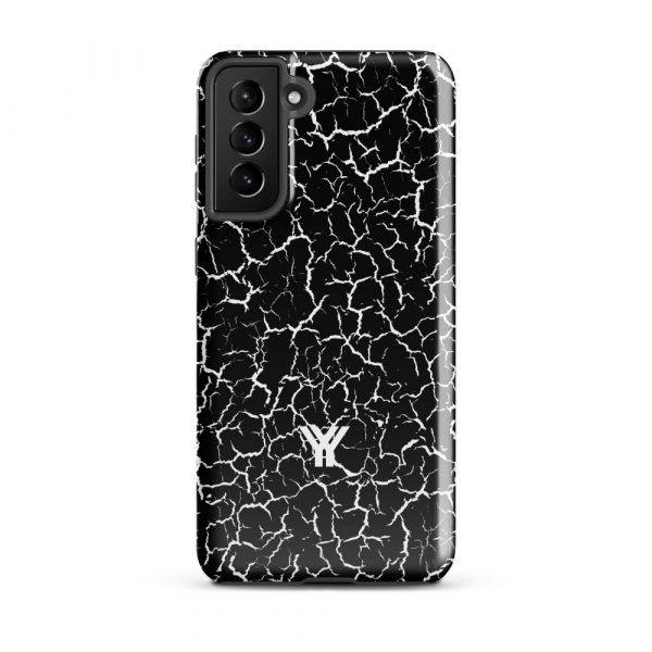 Designer Hardcase Samsung® und Samsung Galaxy® Handyhülle Craquelee schwarz weiß 18 tough case for samsung glossy samsung galaxy s21 plus front 652e3e6225b91