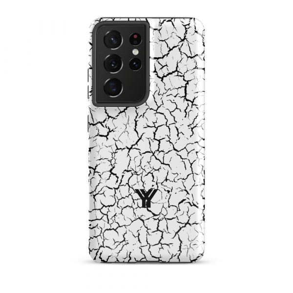 Designer hard case Samsung® and Samsung Galaxy® mobile phone case Craquelee white black 20 tough case for samsung glossy samsung galaxy s21 ultra front 652531285de3e