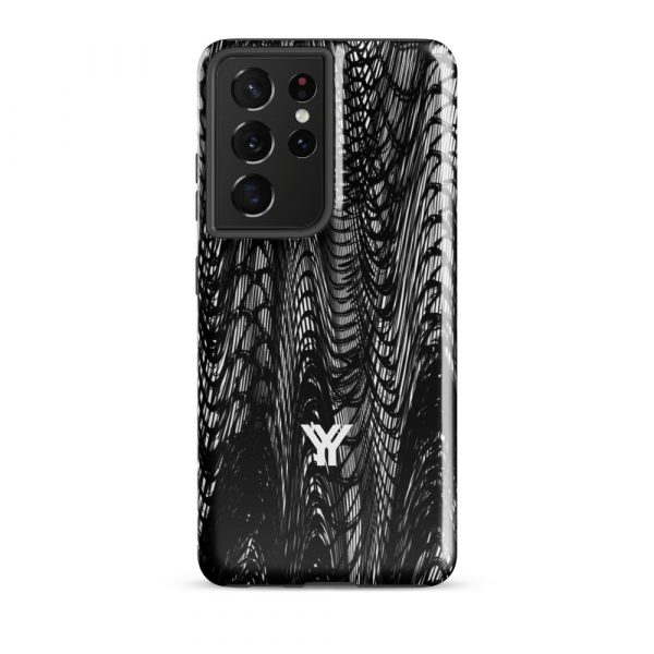 Designer Hardcase Samsung® and Samsung Galaxy® Cell Phone Case mesh style black & white 20 tough case for samsung glossy samsung galaxy s21 ultra front 652581793f82b