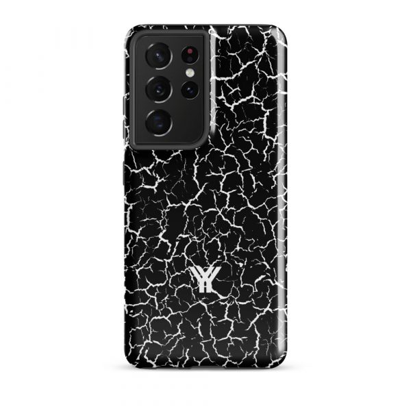 Designer Hardcase Samsung® und Samsung Galaxy® Handyhülle Craquelee schwarz weiß 20 tough case for samsung glossy samsung galaxy s21 ultra front 652e3e6225c40